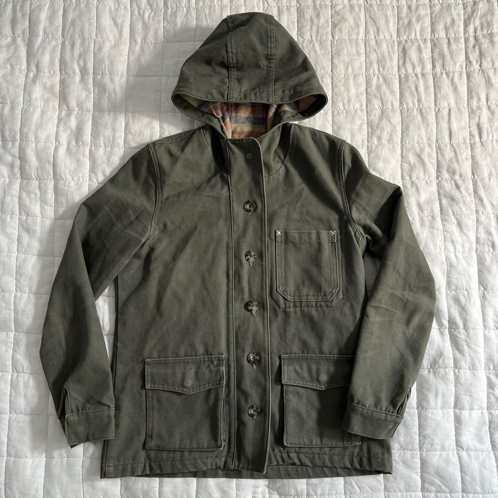 Marine Layer hooded chore jacket